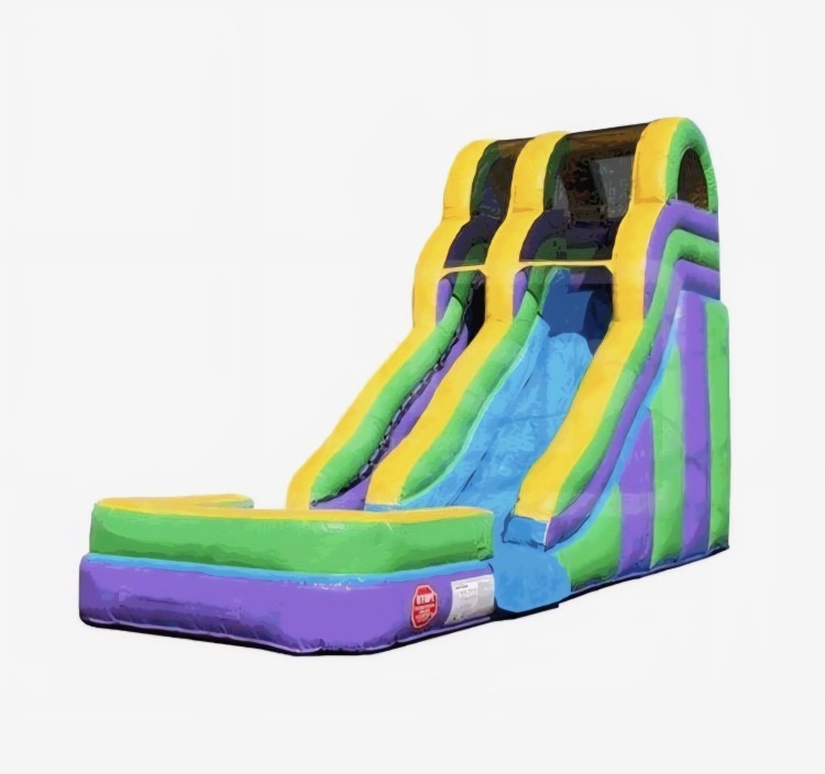 18' fun slide (green and blue)
